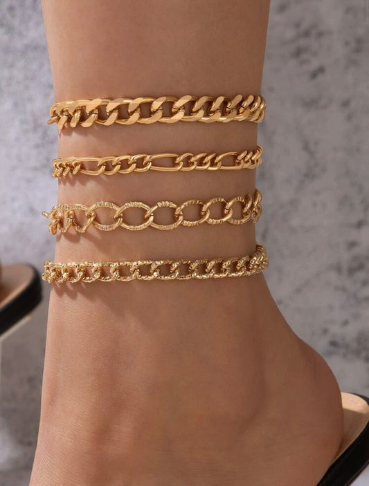 Ankle Gold Bracelet